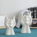 The Shy Face Ceramic Vase - Starhauz.com