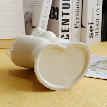 The Shy Face Ceramic Vase - Starhauz.com