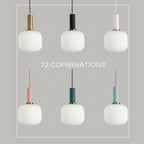 Nordic Fluted Glass Pendant Lights - Lighting