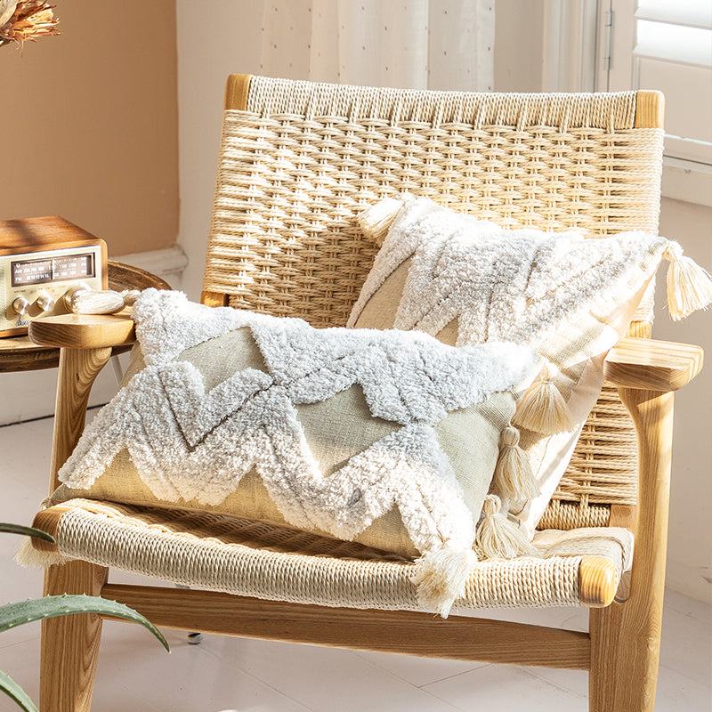 Bohemian Geometry Tufted Pillow - Starhauz.com