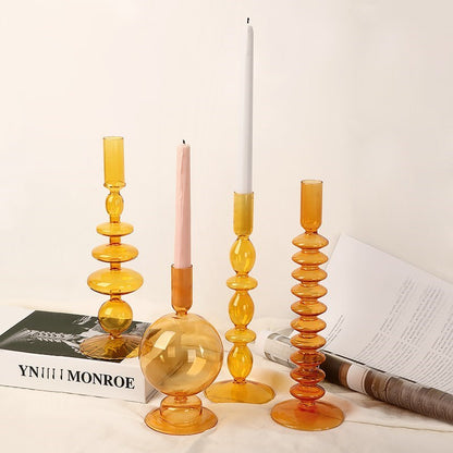 Danish Pastel Colorful Layered Candle Stick - Starhauz.com