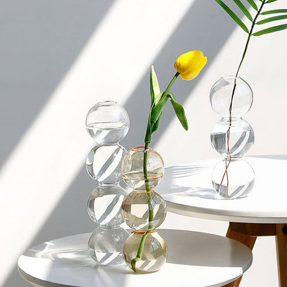 Retro Glass Spherical Colorful Vase - Starhauz.com