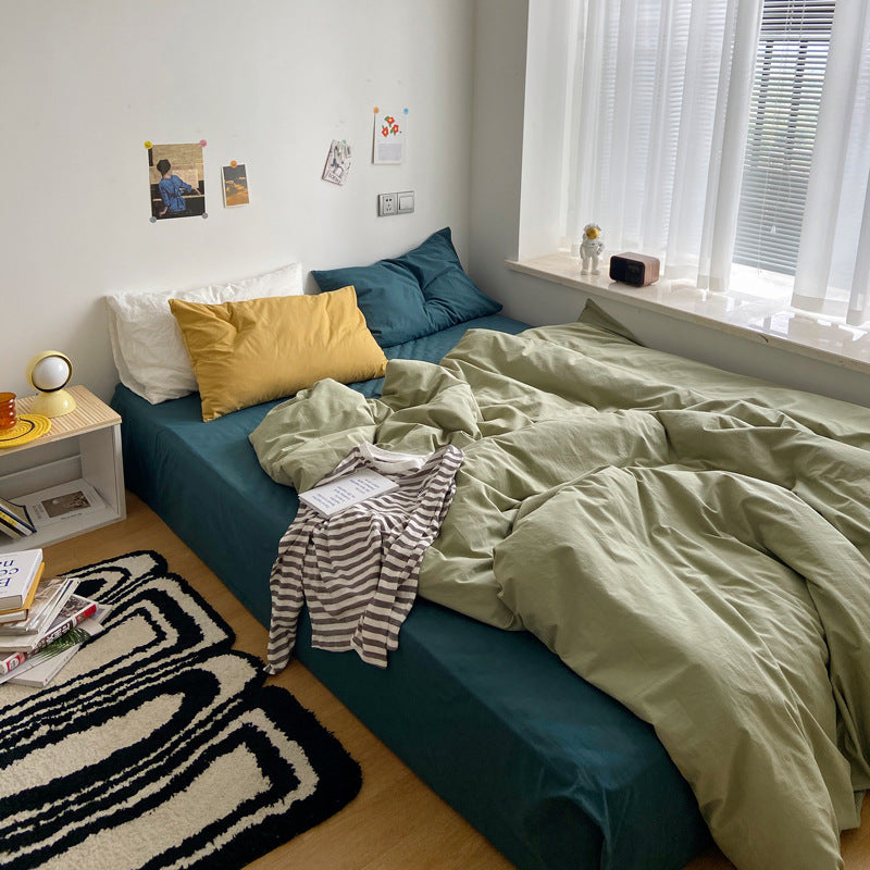 Earthy Color Combo Bedsheet Set - Starhauz.com