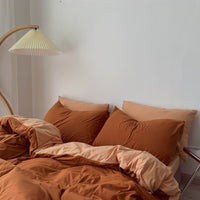 Two-Toned Aesthetic 4pcs Bedsheet Set - Starhauz.com
