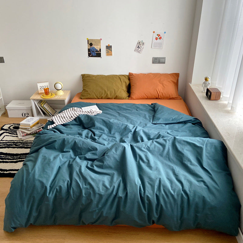 Earthy Color Combo Bedsheet Set - Starhauz.com