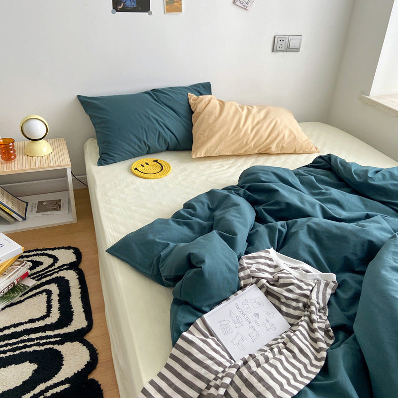 Earthy Color Combo Bedsheet Set - Starhauz.com