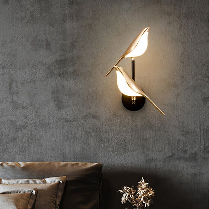 Nordic Elegant Golden Bird Wall Light - Starhauz.com