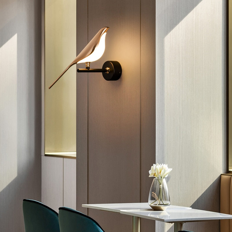 Nordic Elegant Golden Bird Wall Light - Starhauz.com