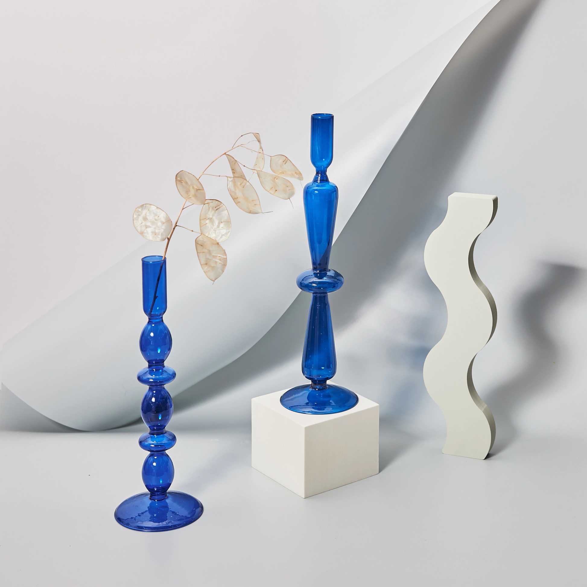 Danish Pastel Colorful Layered Candle Stick - Starhauz.com