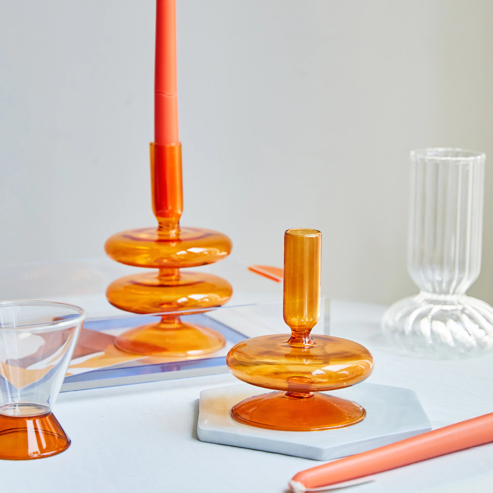 Danish Pastel Taper Candle Holder - Starhauz.com