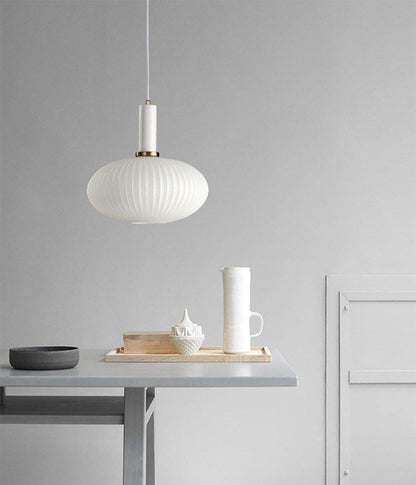 Nordic Fluted Glass Pendant Lights - Lighting