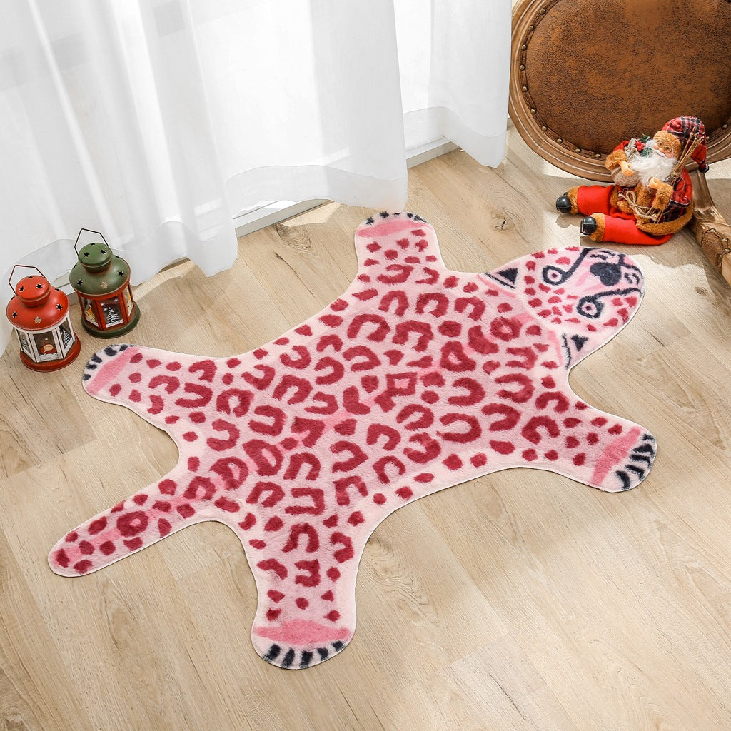 Pink Leopard Print Rugs - Starhauz.com