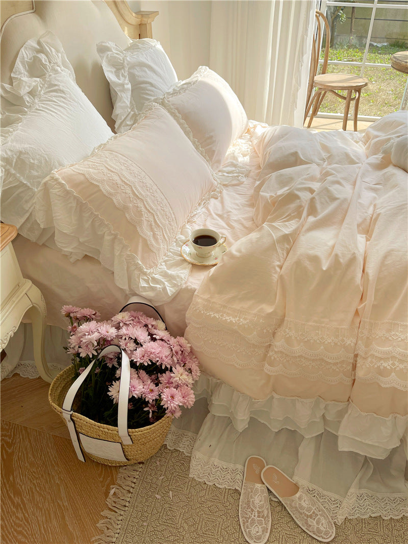 Princesscore Pink Lace Bedding Set - Starhauz.com