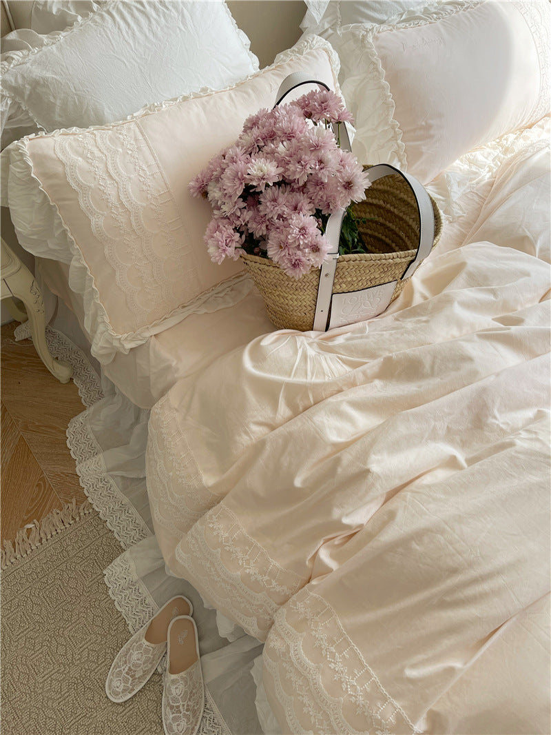 Princesscore Pink Lace Bedding Set - Starhauz.com