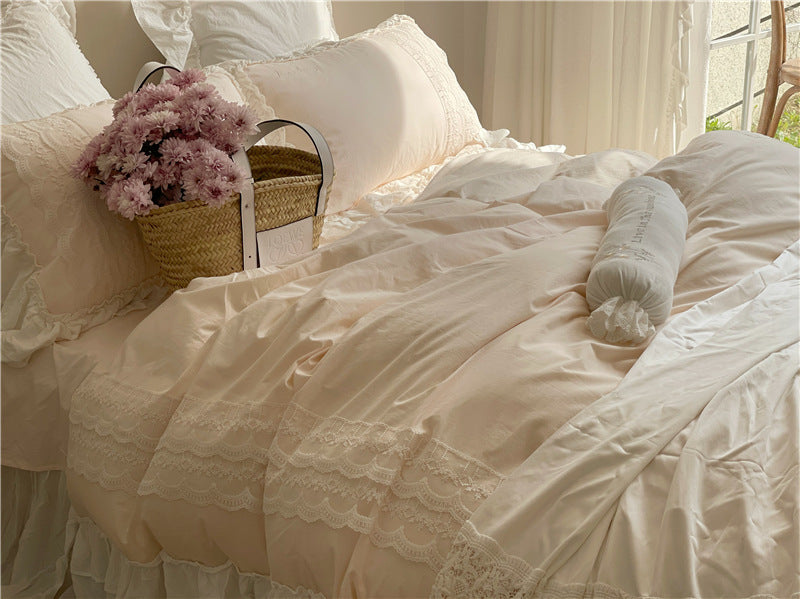 Princesscore Pink Lace Bedding Set - Starhauz.com