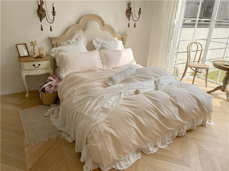 Princesscore Pink Lace Bedding Set - Starhauz.com