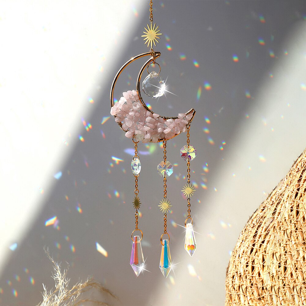 Buy wholesale Suncatcher MIDDAY, Crystal and brass sun catcher, Minimalist  and Bohemian decoration, Celestial and Magical hanging mobile