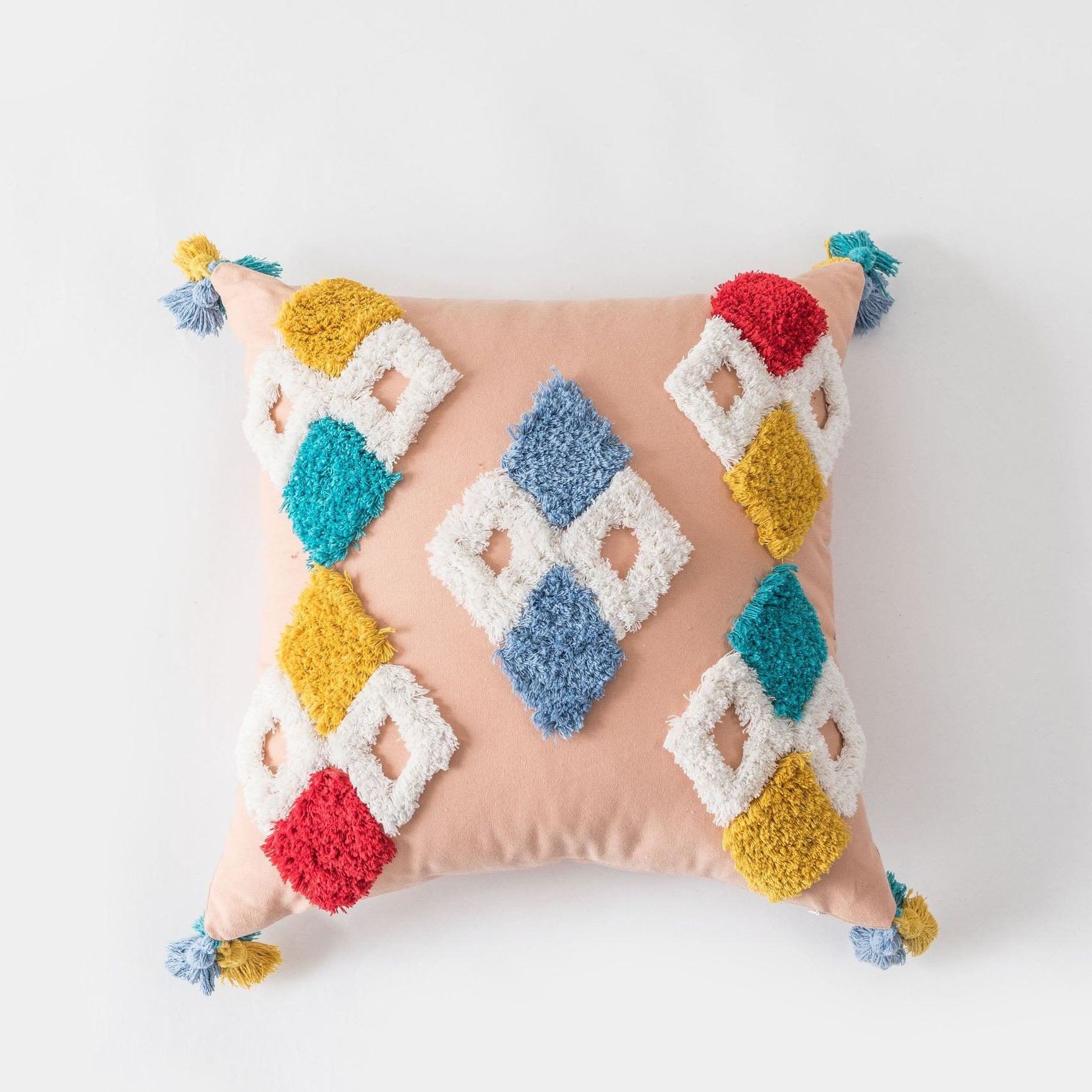 Bohemian Geometry Tufted Pillow - Starhauz.com
