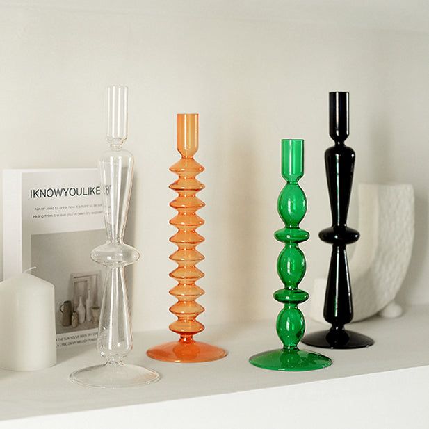 Danish Pastel Colorful Layered Candle Stick - Starhauz.com