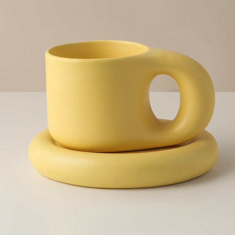 Ceramic Cup Beads Handle Design Ceramic Mug,Nordic Style Mug,Home