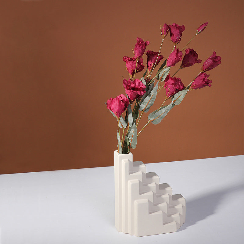 Nordic Pottery Flower Vase Table Décor - Starhauz.com