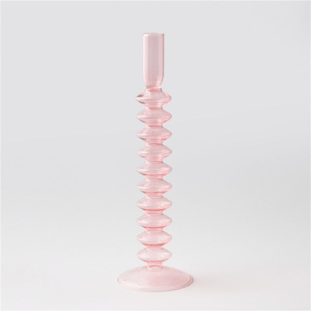 Danish Pastel Colorful Layered Candle Stick - Starhauz.com