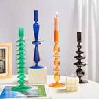 Danish Pastel Colorful Layered Candle Stick - Starhauz.com