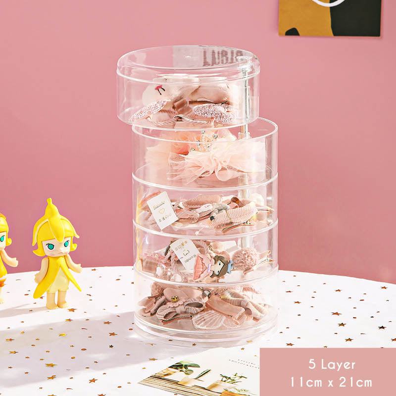 Hair Pin Jewelry Transparent Rotating Storage - Starhauz.com