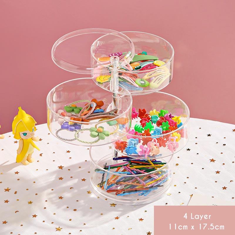 Hair Pin Jewelry Transparent Rotating Storage - Starhauz.com