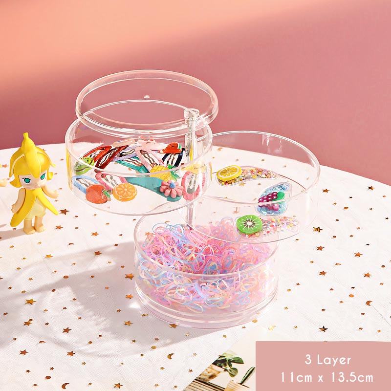 Hair Pin Jewelry Transparent Rotating Storage - Starhauz.com