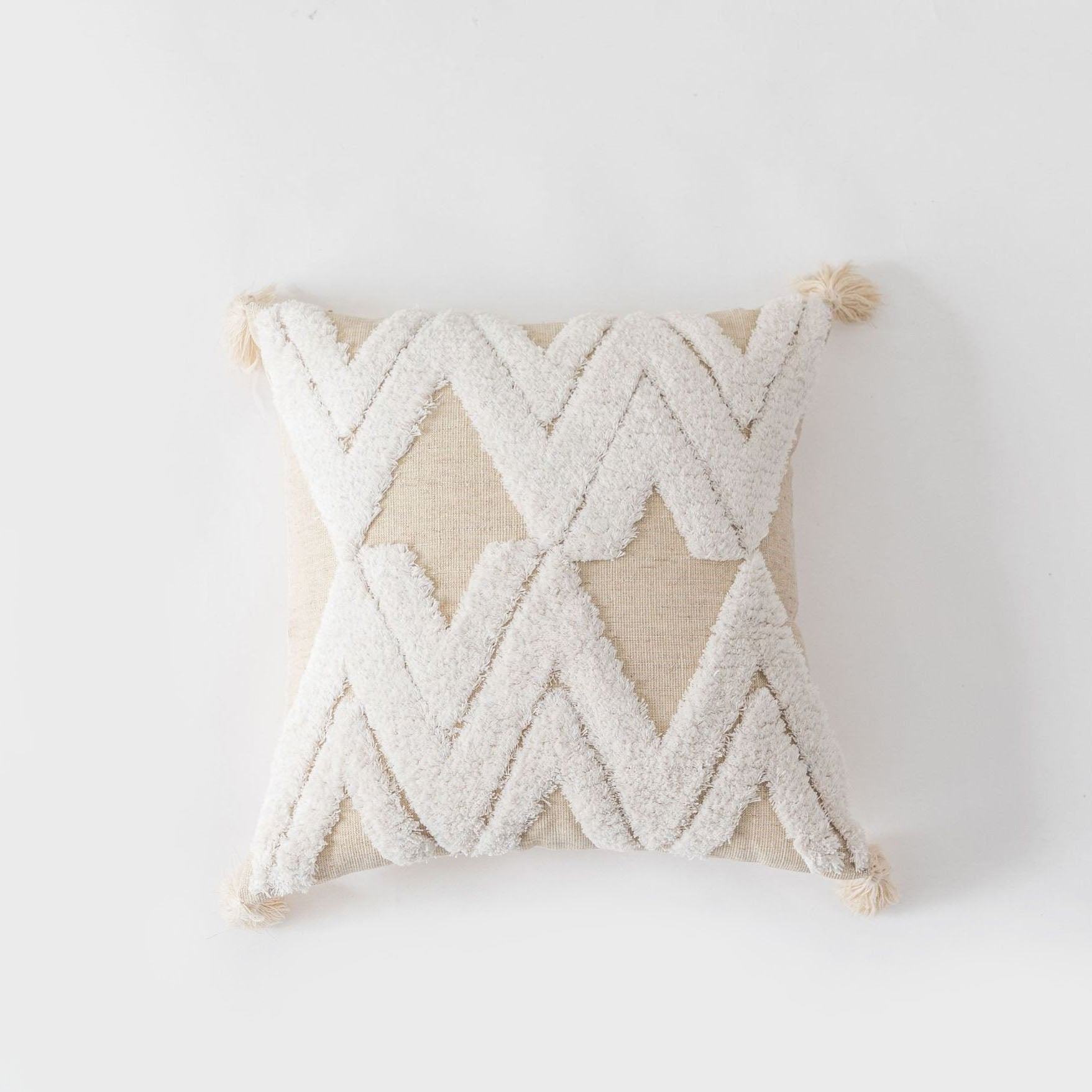 Bohemian Geometry Tufted Pillow - Starhauz.com